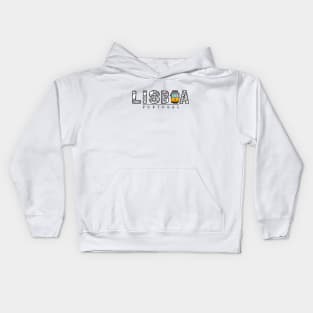 Lisbon citymap Kids Hoodie